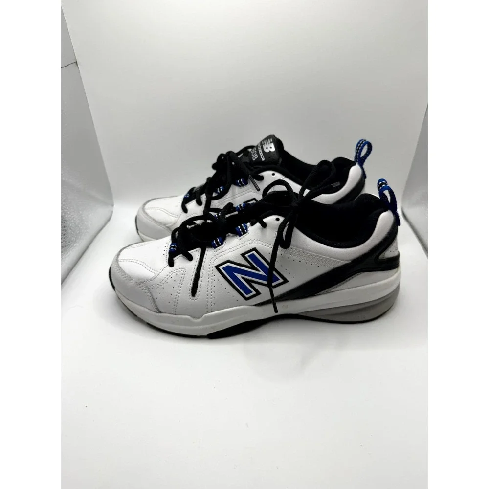 New Balance 608v5 MX608WR5 Mens 7 D Sneaker White Team Royal Leather Training